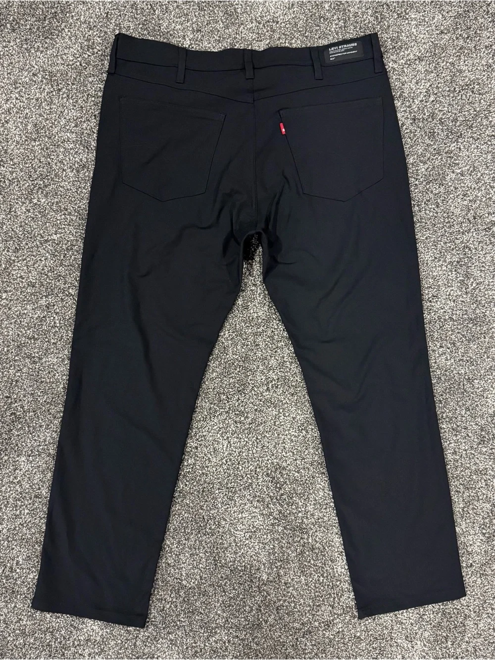 Levis 511 Slim Tech Pants Mens 38x30 Black UPF 50 Quick Dry Cooling Stretch Knit